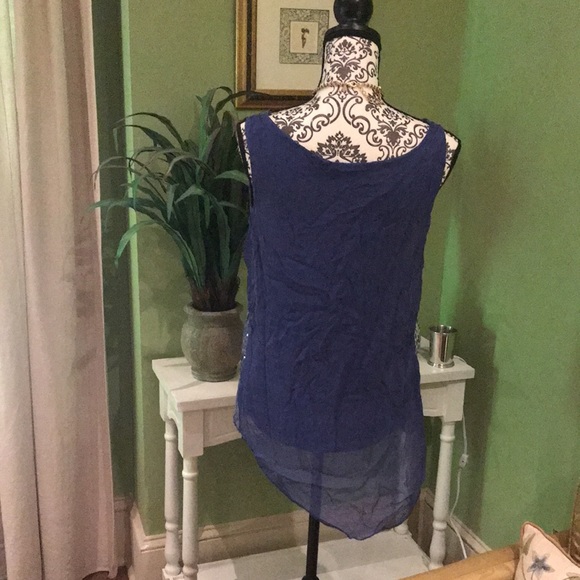 Sequin and gauze top - Picture 4 of 6